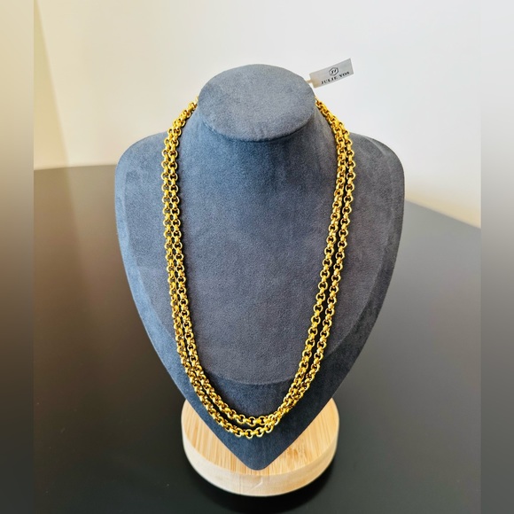 NWT Authentic Rare Luxury Minimalist Julie Vos Sapphire Blue Statement Necklace - Picture 15 of 17